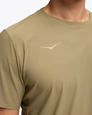 Hoka Mens Airolite Short Sleeve Tee 2.0 | Wild Mushroom