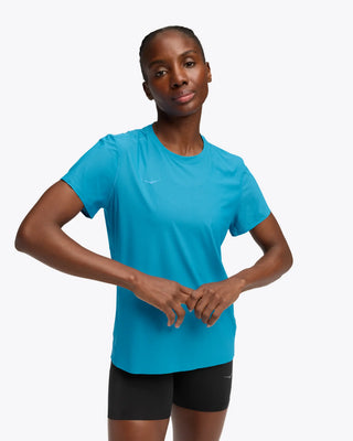 Hoka Womens Airolite Short Sleeve Tee 2.0 | Hoka Blue