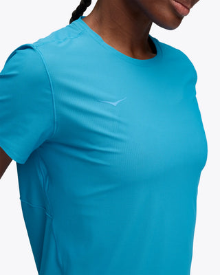Hoka Womens Airolite Short Sleeve Tee 2.0 | Hoka Blue