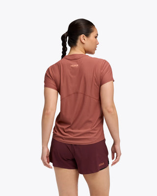 Hoka Womens Airolite Short Sleeve Tee 2.0 | Rouge