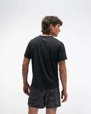 Hoka Mens EveryRun Short Sleeve T-Shirt | Black