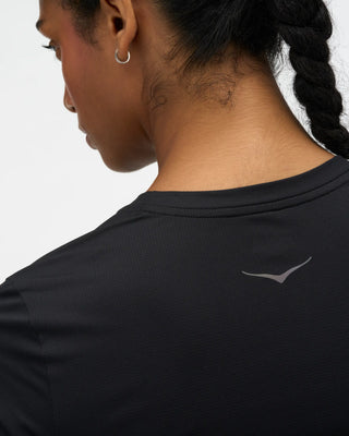 Hoka Womens Every Run Short Sleeve T-Shirt | Black