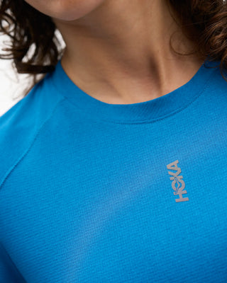 Hoka Womens Every Run Short Sleeve T-Shirt | Night Glow