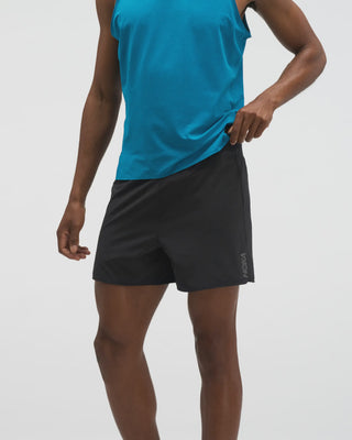 Hoka Mens Glide 5" Brief Lined Shorts | Black