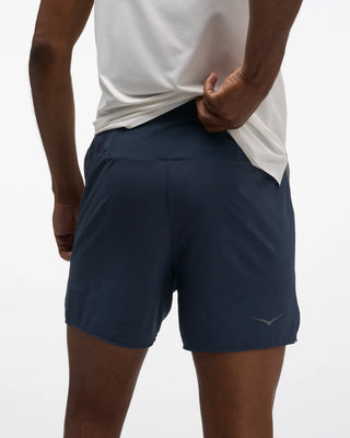 Hoka Mens Glide 5" Brief Lined Shorts | Varsity Navy