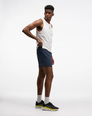 Hoka Mens Glide 5" Brief Lined Shorts | Varsity Navy