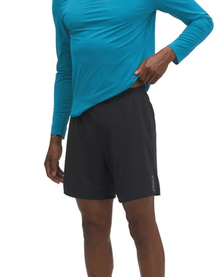 Hoka Mens Glide 7" 2-in-1 Running Shorts | Black