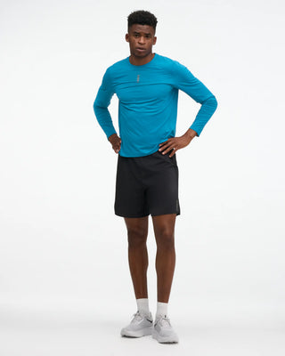 Hoka Mens Glide 7" 2-in-1 Running Shorts | Black
