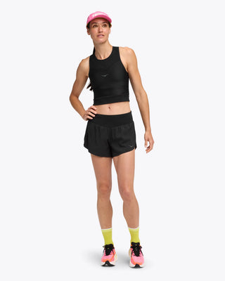 Hoka Womens Glide 4" Shorts | Black