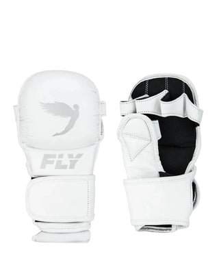 Fly Shadow 2.0 MMA Sparring Gloves | White