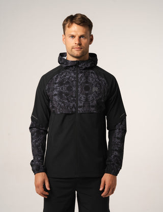 Reprimo Shibori Hybrid Windbreaker | Black