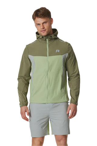 Reprimo Mens Flight Windbreaker Jacket | Grey/Green