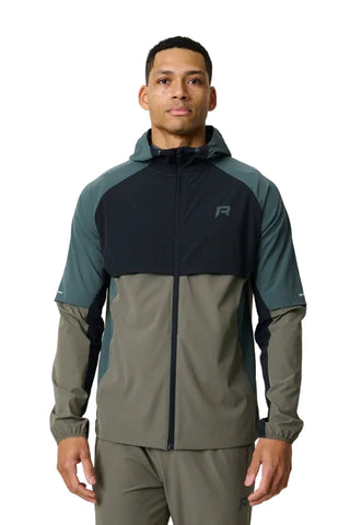 Reprimo Vortex Windbreaker | Dark Moss/Grey Velvet