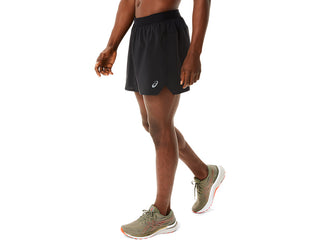 Asics Mens Road 5" Short | Performance Black