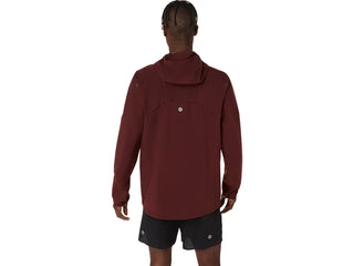 Asics Metarun Waterproof Jacket | Dark Red Planet
