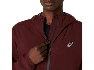 Asics Metarun Waterproof Jacket | Dark Red Planet