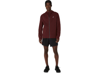 Asics Metarun Waterproof Jacket | Dark Red Planet