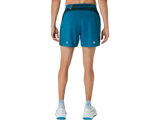 Asics Mens Road 5 " Shorts | Tranquil Teal/Yamabuki
