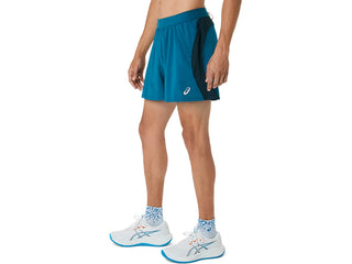 Asics Mens Road 5 " Shorts | Tranquil Teal/Yamabuki