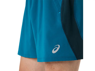 Asics Mens Road 5 " Shorts | Tranquil Teal/Yamabuki