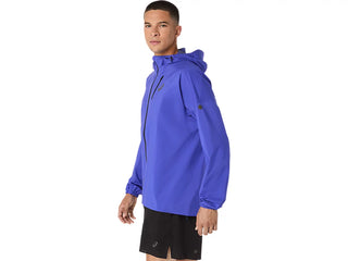Asics Mens Fujitrail Waterproof Jacket | Cobalt