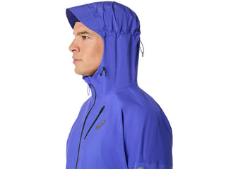 Asics Mens Fujitrail Waterproof Jacket | Cobalt
