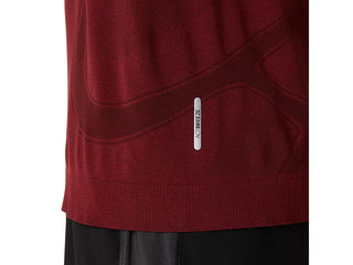 Asics Road Seamless SS Tee | Dark Red Planet