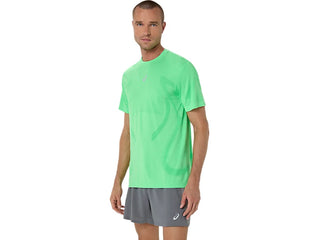 Asics Mens Road Seamless SS Tee | Vital Green