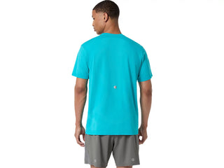 Asics Mens Road Seamless SS Tee | Energy Aqua