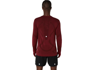 Asics Road Seamless LS Top | Dark Red Planet