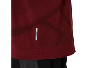 Asics Road Seamless LS Top | Dark Red Planet