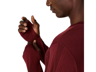 Asics Road Seamless LS Top | Dark Red Planet