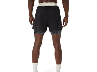 Asics Mens Limited Series Metarun 4" 2-in-1 Shorts | Black/Cream