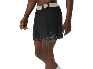Asics Mens Limited Series Metarun 4" 2-in-1 Shorts | Black/Cream