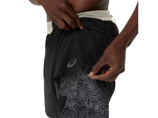 Asics Mens Limited Series Metarun 4" 2-in-1 Shorts | Black/Cream