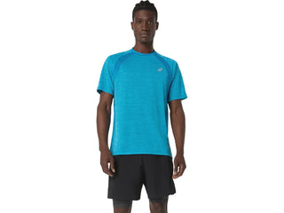 Asics Mens Road SS Top | Aegean Blue