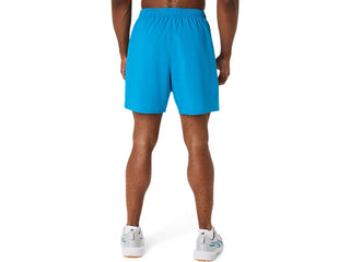 Asics Mens Icon 7" Shorts | Aegean Blue/Cream