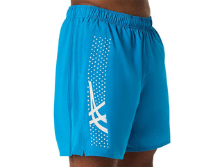 Asics Mens Icon 7" Shorts | Aegean Blue/Cream