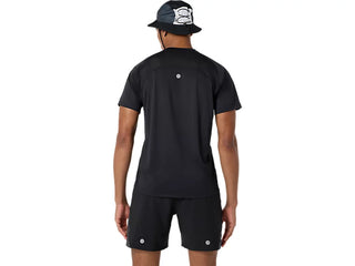 Asics Mens Road Fade Short Sleeve Tee | Black/Cream