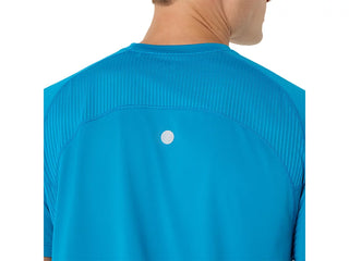 Asics Mens Road Fade SS Tee | Aegean Blue/Yamabuki