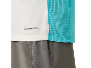 Asics Mens Road Fade SS Top | Energy Aqua
