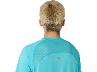 Asics Mens Road Fade SS Top | Energy Aqua