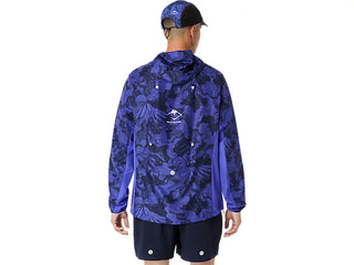 Asics Mens Fujitrail Packable Jacket | Cobalt Burst/Indigo Blue