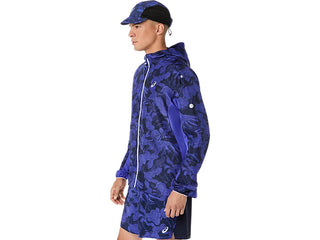 Asics Mens Fujitrail Packable Jacket | Cobalt Burst/Indigo Blue