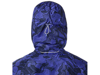 Asics Mens Fujitrail Packable Jacket | Cobalt Burst/Indigo Blue