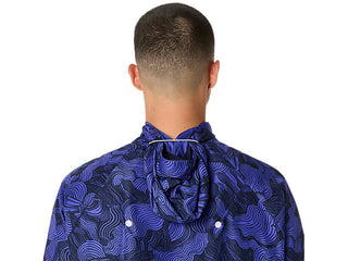 Asics Mens Fujitrail Packable Jacket | Cobalt Burst/Indigo Blue