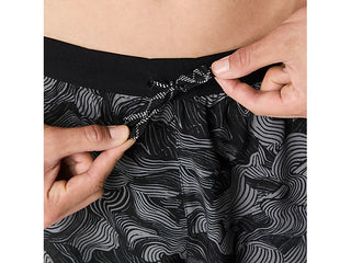 Asics Mens Fujitrail All Over Print Shorts | Performance Black/Carbon Cream