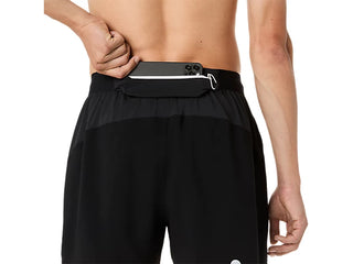 Asics Mens Fujitrail All Over Print Shorts | Performance Black/Carbon Cream
