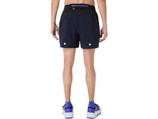 Asics Mens Fujitrail All Over Print Shorts | Midnight/Cobalt Burst