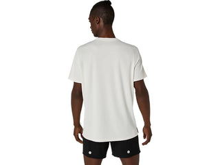 Asics Mens Fujitrail Logo Short Sleeve T-Shirt | Cream